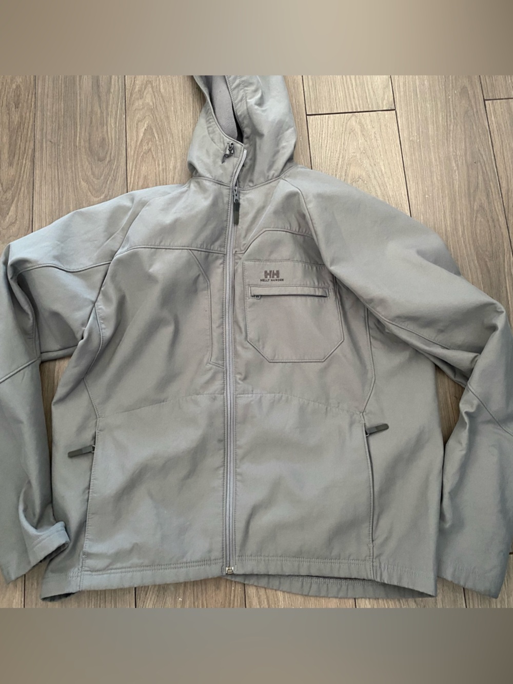 Helly Hansen Men's Light Gray Softshell Hooded Jacket